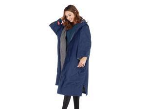 Changing Robe Jacket Hooded Anorak Windbreaker Coat Diving Poncho Blue Changing Robe Jacket Hooded Anorak Windbreaker Coat Diving Poncho Blue