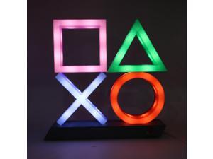 Playstation Sign Voice Control Game Icon Light Dimmable Lamp Decor Ornament Playstation Sign Voice Control Game Icon Light Dimmable Lamp Decor Ornament