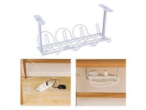 Under Desk Cable Cord Holder Tray Power Strip Management Organizer Gray Under Desk Cable Cord Holder Tray Power Strip Management Organizer Gray