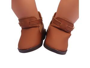 American Doll Boots Fit Most 18\" doll - doll shoes short boots Brown American Doll Boots Fit Most 18\" doll - doll shoes short boots Brown