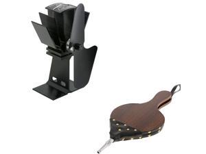 Wooden Fireplace BBQ Camping Hand Bellows Stove Log Fireplace Fan Set Wooden Fireplace BBQ Camping Hand Bellows Stove Log Fireplace Fan Set