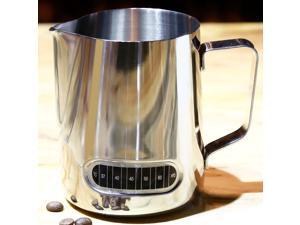 600ml Stainless Steel Milk Frothing Pitcher Jug with Integrated Thermometer 600ml Stainless Steel Milk Frothing Pitcher Jug with Integrated Thermometer