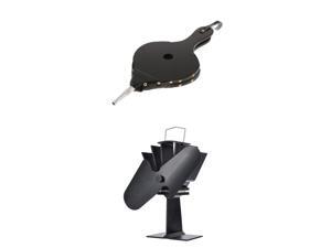 Wooden Fireplace BBQ Camping Hand Bellows Heat Power Fireplace Stove Fan Set Wooden Fireplace BBQ Camping Hand Bellows Heat Power Fireplace Stove Fan Set