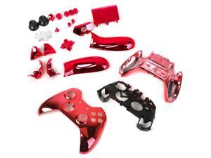 Metal Plated Full Housing Shell Case Kit Replacement Parts for Xbox One Wireless Controller - Red Metal Plated Full Housing Shell Case Kit Replacement Parts for Xbox One Wireless Controller - Red
