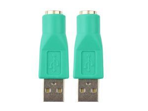2x USB Female to PS//2 Male Converter Adapter Green for Computers Mouse Ke MCA