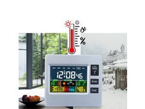 Desktop Colorful LCD Digital Alarm Clock Temperature Humidity Meter Clock Desktop Colorful LCD Digital Alarm Clock Temperature Humidity Meter Clock