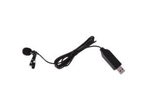 Mini Clip-on USB Lavalier Lapel Condenser Microphone Mic for PC Internet Mini Clip-on USB Lavalier Lapel Condenser Microphone Mic for PC Internet
