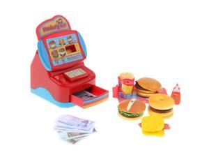 Simulation Fast-Food Restaurant Cash Register Set Kids Pretend Play Toy Gift Simulation Fast-Food Restaurant Cash Register Set Kids Pretend Play Toy Gift