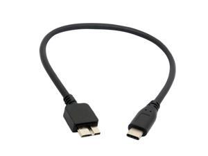 Adaptateur USB C vers Micro USB B Ligne de connecteur de câble pour disque dur HDD 30cm