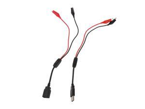 Alligator Clips to USB Male + Alligator Clips to USB Female Test Wire Alligator Clips to USB Male + Alligator Clips to USB Female Test Wire
