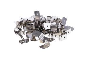 100 Pieces Meal Offset Mounting Canvas Z Clips for Photo Picture Framing 100 Pieces Meal Offset Mounting Canvas Z Clips for Photo Picture Framing