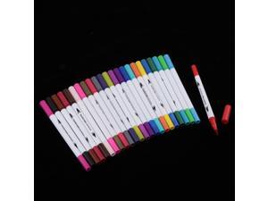 24 Color Water Based Pens Art Markers Dual Tip Permanent for Bullet Journal 24 Color Water Based Pens Art Markers Dual Tip Permanent for Bullet Journal