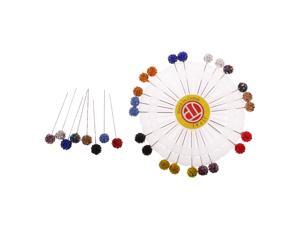 30 Pieces Crystal Hijab Scarf Pin Tailor Sewing Snag-Free Pins Colorful 30 Pieces Crystal Hijab Scarf Pin Tailor Sewing Snag-Free Pins Colorful