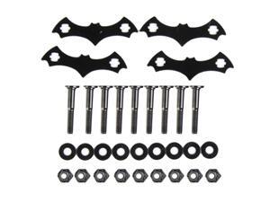4 Set Carbon Steel Skateboard Deck Protective Gasket Longboard Part Bolt Nut 4 Set Carbon Steel Skateboard Deck Protective Gasket Longboard Part Bolt Nut