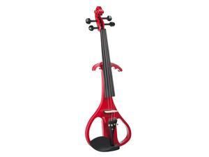 4String Silent Violin 4/4 Solid Wood Electric Violin Fiddle Outfit Red Color 4String Silent Violin 4/4 Solid Wood Electric Violin Fiddle Outfit Red Color