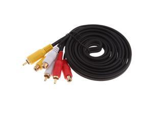 6ft RCA Extension Cable 3RCA Male to 3 RCA Female Audio Video Extension Cord 6ft RCA Extension Cable 3RCA Male to 3 RCA Female Audio Video Extension Cord