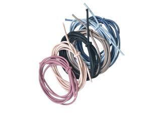 6 Pieces 1 Meter Assorted Elastic Rubber Band Rope for DIY Hair Accessories 6 Pieces 1 Meter Assorted Elastic Rubber Band Rope for DIY Hair Accessories