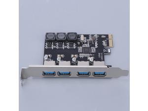 PCI-E USB 3.0 Hub Adapter Expansion Card w/4 USB Port for Desktop Computer PCI-E USB 3.0 Hub Adapter Expansion Card w/4 USB Port for Desktop Computer