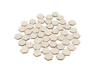 100 Pieces Hexagon Cutout Wooden Chips Scrapbooking Embellishment Craft 100 Pieces Hexagon Cutout Wooden Chips Scrapbooking Embellishment Craft