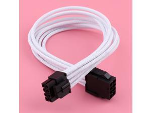 PC 8-pin(4+4Pin) EPS / CPU Sleeved Extension Cable Power Supply White (30cm) PC 8-pin(4+4Pin) EPS / CPU Sleeved Extension Cable Power Supply White (30cm)