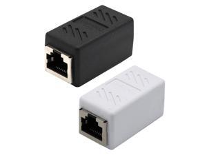 2x RJ45 Female to Female Network Ethernet LAN Connector Adapter white+Black 2x RJ45 Female to Female Network Ethernet LAN Connector Adapter white+Black