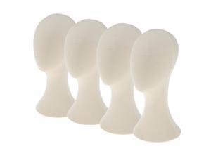 4x 21" Canvas Block Wigs Making Mannequin Head Hat Caps Mask Display Model S 4x 21" Canvas Block Wigs Making Mannequin Head Hat Caps Mask Display Model S
