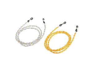 2 Pieces Eyeglass Sun Glasses Holder Necklace Sunglass Chain Gold Silver 2 Pieces Eyeglass Sun Glasses Holder Necklace Sunglass Chain Gold Silver