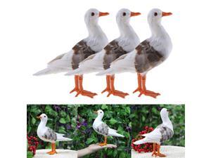 3 Pieces Simulated Seagull Artificial Bird Garden Home Decor Props Ornament 3 Pieces Simulated Seagull Artificial Bird Garden Home Decor Props Ornament