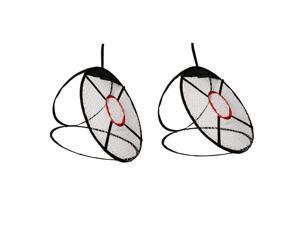 2 Pieces Portable Golf Chipping Pitching Practice Net Training Hitting Aid