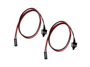 2Pieces ATX Computer Motherboard Power Cable Switch On/Off/Reset Button 2Pieces ATX Computer Motherboard Power Cable Switch On/Off/Reset Button