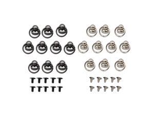 20 Sets Bead Head Button Stud Screwback with Ring for Wallet Chain Connector 20 Sets Bead Head Button Stud Screwback with Ring for Wallet Chain Connector