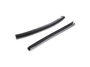 2pcs Rubber Longboard Skateboard Deck Protection Strip Nose Tail Guard Black 2pcs Rubber Longboard Skateboard Deck Protection Strip Nose Tail Guard Black