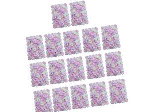 17pcs Artificial Flower Wall Panels Wedding Venue Decor Pink White 17pcs Artificial Flower Wall Panels Wedding Venue Decor Pink White