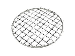 Portable Firewood BBQ Grill Cooking Pot Rack Barbecue Mesh Mat Silver Round Portable Firewood BBQ Grill Cooking Pot Rack Barbecue Mesh Mat Silver Round