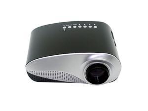 802 Mini Projector LED 3D Full HD 1080P Home Theater USB VGA TV AV US Black