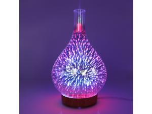 100ml 3D Light Glass Humidifier Essential Oil Diffuser US Vase - Firework 100ml 3D Light Glass Humidifier Essential Oil Diffuser US Vase - Firework