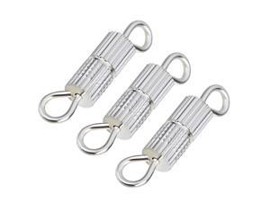 50 pcs Bracelet Screw Clasps DIY Necklace Bracelet Buckle Findings White K 50 pcs Bracelet Screw Clasps DIY Necklace Bracelet Buckle Findings White K