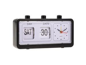 Retro Fashion Flip Clock Digtal Flip Day Date Time Display Clock Black Retro Fashion Flip Clock Digtal Flip Day Date Time Display Clock Black