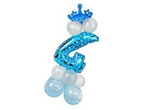 All Numbers Crown Balloons Column Set Happy Birthday Party Decor Number 4 All Numbers Crown Balloons Column Set Happy Birthday Party Decor Number 4