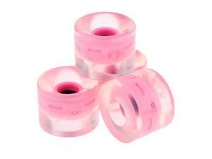 4pcs 60mm Light Up Skateboard Longboard Wheels Flash at Night 78A Pink 4pcs 60mm Light Up Skateboard Longboard Wheels Flash at Night 78A Pink