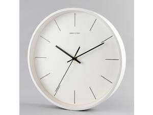 Minimalist Modern Style 12 Inch Silent Non Ticking Quartz Wall Clock White Minimalist Modern Style 12 Inch Silent Non Ticking Quartz Wall Clock White