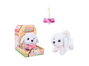 Electronic Plush Dog Robot Toy Walk Bark Wag tail Kids Gift Bichon Frise Electronic Plush Dog Robot Toy Walk Bark Wag tail Kids Gift Bichon Frise