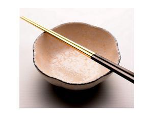 1 Pair Stainless Steel Chopsticks EcoFriendly Square Tableware Black Gold 1 Pair Stainless Steel Chopsticks EcoFriendly Square Tableware Black Gold