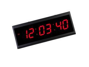 LED Digital Wall Clock Large Display Clock for Living Room Office Red LED Digital Wall Clock Large Display Clock for Living Room Office Red