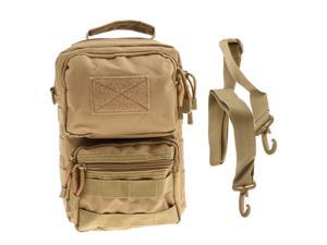 Outdoor Tactical Molle Hiking Sport Shoulder Sling Pouch Bag Phone Pack Tan Outdoor Tactical Molle Hiking Sport Shoulder Sling Pouch Bag Phone Pack Tan