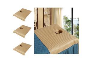 3pcs Cotton Massage Table Face Hole Towel Beauty Bed Cover Sheet Camel 3pcs Cotton Massage Table Face Hole Towel Beauty Bed Cover Sheet Camel