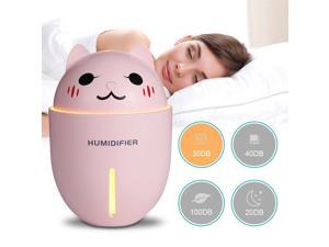 Cute 3 in 1 320mL Air Humidifier+Cooling Fan + Night light Pink Cute 3 in 1 320mL Air Humidifier+Cooling Fan + Night light Pink
