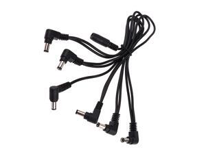 Electric Guitar Effect Pedals Adapter 9V 1A Power Supply Cable 6 Way Electric Guitar Effect Pedals Adapter 9V 1A Power Supply Cable 6 Way