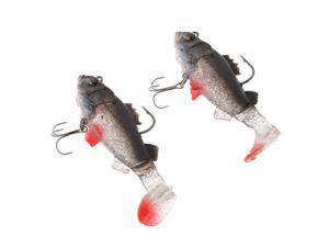 2Pcs Soft Lead Fishing Lures Sinking Swimbaits T Tail Casting Lures Black 2Pcs Soft Lead Fishing Lures Sinking Swimbaits T Tail Casting Lures Black