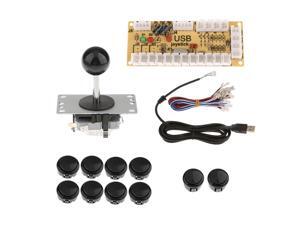Zero Delay USB Encoder Board PC Controller Joystick DIY Kits for Arcade Game Black Zero Delay USB Encoder Board PC Controller Joystick DIY Kits for Arcade Game Black